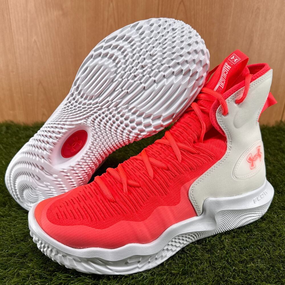 Under Armour Flow Ace Highlight White Beta Volleyball 3027083-101 Women's Sz 12